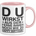 Geburtstagsfeier Sarkasmus Tasse Geschenk Lustige Geschenkidee Spruch Du Wirkst Aus Der Ferne Immer Noch Wie 29 Happy Birthday Rosa Trendation