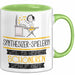 Synthesizer-Spielerin Weil Es Keinen Schöneren Beruf Gibt Tasse Geschenk für Eine Synthesizer-Spielerin Lustig Grün Trendation
