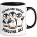 Pinguin Tier Tasse Geschenk Lustige Geschenkidee Spruch Ich Mag Halt Einfach Pinguine Schwarz Trendation