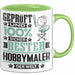 Hobbymaler Geschenk Lustiger Spruch für Hobbymaler Geschenkidee Bester Hobbymaler Der Welt Grün Trendation