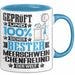 Meerschweinchenfreund Geschenk Lustiger Spruch für Meerschweinchenfreund Geschenkidee Bester Meerschweinchenfreund Der Welt Blau Trendation