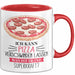 Pizza-Liebhaber Tasse Geschenk Ich Kann Pizza Verschwinden Lassen Was Ist Deine Superkraft Rot Trendation