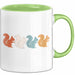 Eichhörnchen Tierliebhaber Tasse Geschenk Lustige Geschenkidee Spruch Grün Trendation