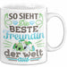 Beste Freundin Tasse "Beste Freundin Der Welt" Geschenkidee für BFF Weiß Trendation