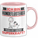 Hundeflüsterer Tasse Geschenk für Hundeflüsterer Geburtstag Lustiger Spruch Kaffee-Becher Was Ist Deine Superkraft Rosa Trendation