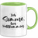 Simone Tasse Ich Simone, Bin Vollkommen Geschenk Grün Trendation
