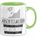 Abenteurerin Weil Es Keinen Schöneren Beruf Gibt Tasse Geschenk für Eine Abenteurerin Lustig Grün Trendation
