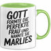 Marlies Tasse Geschenk Gott Formte Die Perfekte Frau Marlies Geschenkidee Grün Trendation