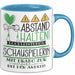 Schauspielerin Tasse Geschenk Lustig Abstand Halten Hochleistungs-Schauspielerin Mit Drang Zur Perfektion Bei Der Arbeit Blau Trendation