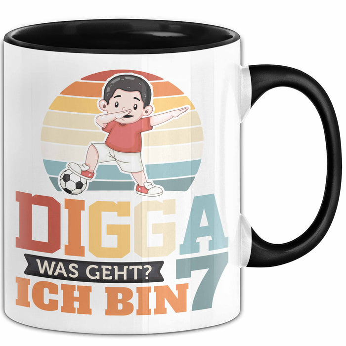 Digga Tasse Geschenk Siebter Geburtstag Lustiger Spruch Was Geht Schwarz Trendation
