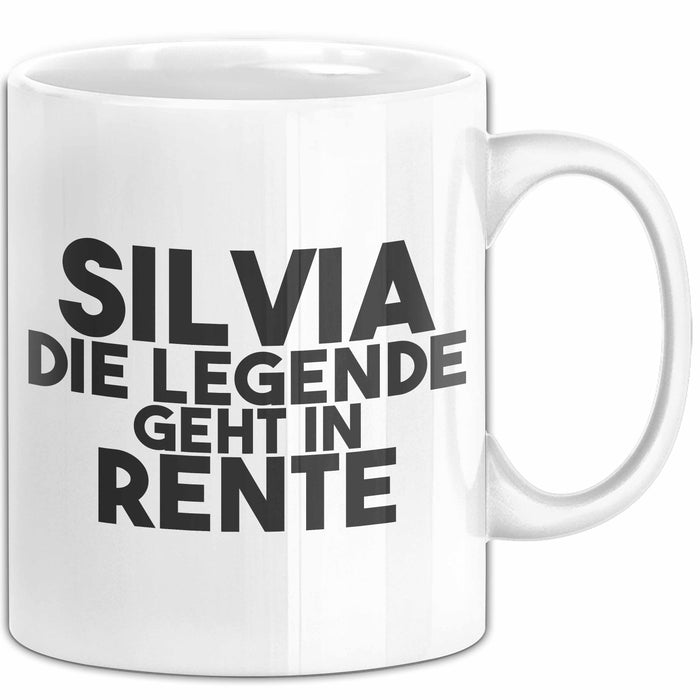 Silvia Tasse Silvia – Die Legende Geht In Rente Geschenk