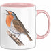 Rotkehlchen Vogel Beobachtet Singvögel Tasse Geschenk Lustige Geschenkidee Spruch Rosa Trendation