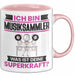 Musiksammler Tasse Geschenk für Musiksammler Geburtstag Lustiger Spruch Kaffee-Becher Was Ist Deine Superkraft Rosa Trendation