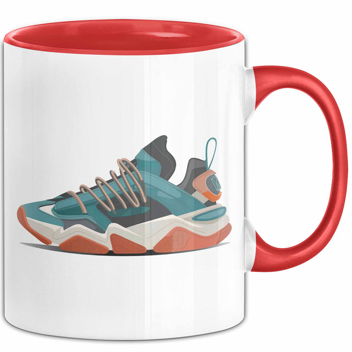 Sneakerhead Tasse Geschenkidee für Schuhsammler Rot Trendation