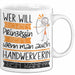 Handwerkerin Tasse Geschenk Spruch Wer Will Schon Prinzessin Sein Wenn Man Auch Handwerkerin Sein Kann Weiß Trendation