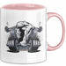 Fitness Enthusiast Tasse Geschenkidee für Fitnessliebhaber Rosa Trendation