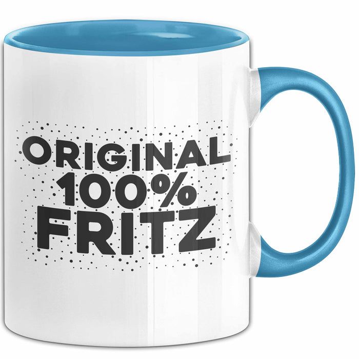 Fritz Tasse Original 100% Fritz Geschenk Blau Trendation