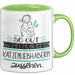 Katzenliebhaberin Geschenk Tasse So Gut Kann Nur Eine Katzenliebhaberin Aussehen Geschenkidee Geburtstag Weihnachten Lustig Grün Trendation