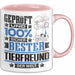 Tierfreund Geschenk Lustiger Spruch für Tierfreund Geschenkidee Bester Tierfreund Der Welt Rosa Trendation