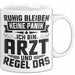 Arzt Tasse Geschenk Ruhig Bleiben Ich Bin Arzt Und Regel Das Geschenkidee Hausarzt Weiß Trendation