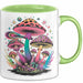 Pilz Fan Tasse Geschenkidee für Pilzliebhaber Grün Trendation