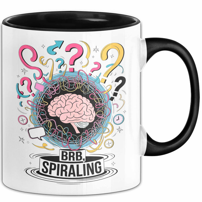 Überdenker Tasse Geschenk Lustige Geschenkidee Spruch Für Beschäftigte Köpfe Trendation