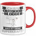 Outdoor-Blogger Tasse Geschenk für Outdoor-Blogger Geburtstag Lustiger Spruch Kaffee-Becher Was Ist Deine Superkraft Rot Trendation