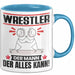 Wrestler Tasse Geschenk für Wrestler Der Mann Der Alles Kann Geschenkidee zum Geburtstag Blau Trendation