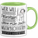 Musikbloggerin Tasse Geschenk Spruch Wer Will Schon Prinzessin Sein Wenn Man Auch Musikbloggerin Sein Kann Grün Trendation
