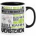 Wildtierbeobachter Geschenk Kaffee-Tasse Geschenkidee für Wildtierbeobachter Ich Bin Wildtierbeobachter Ich Kann Es Dir Erklären Jedoch Nicht Für Dich Verstehen Spruch Lustig Schwarz Trendation