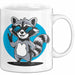 Waschbär Tierliebhaber Tasse Geschenk Lustige Geschenkidee Spruch Weiß Trendation