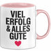 Büroarbeit Kollege Abschied Tasse Geschenk Lustige Geschenkidee Spruch Viel Erfolg Und Alles Gute Rosa Trendation