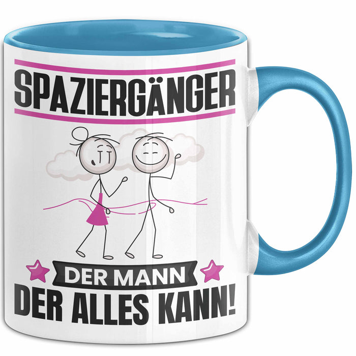 Spaziergänger Tasse Geschenk für Spaziergänger Der Mann Der Alles Kann Geschenkidee zum Geburtstag Blau Trendation