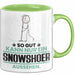 Snowshoer Geschenk Tasse So Gut Kann Nur Ein Snowshoer Aussehen Geschenkidee Kaffee-Becher Grün Trendation