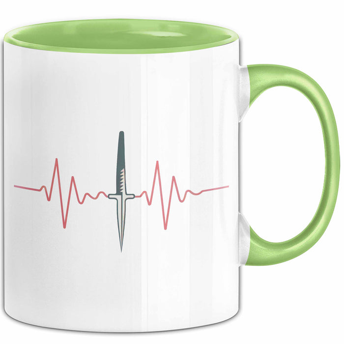 Chirurg Tasse Geschenkidee Medizinischer Experte Lustiger Geschenkidee Lustig Grün Trendation