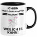 Muay-Thai-Kämpfer Geschenk Tasse Lustiger Spruch Ich Bin Muay-Thai-Kämpfer Warum Weil Ich Es Kann Geschenkidee Bester Muay-Thai-Kämpfer Geburtstag Kaffee-Becher Trendation
