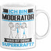 Moderator Tasse Geschenk für Moderator Geburtstag Lustiger Spruch Kaffee-Becher Was Ist Deine Superkraft Weiß Trendation