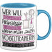 Vogeltrainerin Tasse Geschenk Spruch Wer Will Schon Prinzessin Sein Wenn Man Auch Vogeltrainerin Sein Kann Blau Trendation