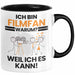 Filmfan Geschenk Tasse Lustiger Spruch Ich Bin Filmfan Warum Weil Ich Es Kann Geschenkidee Bester Filmfan Geburtstag Kaffee-Becher Trendation