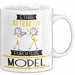Model Tasse Geschenk Becher Stark Attraktiv Furchtlos Model Lustige Geschenkidee Weiß Trendation
