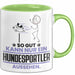 Hundesportler Geschenk Tasse So Gut Kann Nur Ein Hundesportler Aussehen Geschenkidee Kaffee-Becher Grün Trendation