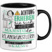 Klangkünstlerin Tasse Geschenk Lustiger Spruch Bitte Erheben Sie Sich Seine Majestät Die Klangkünstlerin Betritt Den Raum Schwarz Trendation