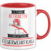 Feuerwehrfrau Tasse Geschenk Becher Stark Attraktiv Furchtlos Feuerwehrfrau Lustige Geschenkidee Rot Trendation