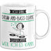 Drum-and-Bass-DJane Tasse Geschenk Ich Bin Drum-and-Bass-DJane Warum Weil Ich Es Kann Geschenkidee Geburtstag Weiß Trendation