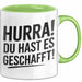 Schüler Abschluss Tasse Geschenk Lustige Geschenkidee Spruch Du Hast Es Geschafft Grün Trendation