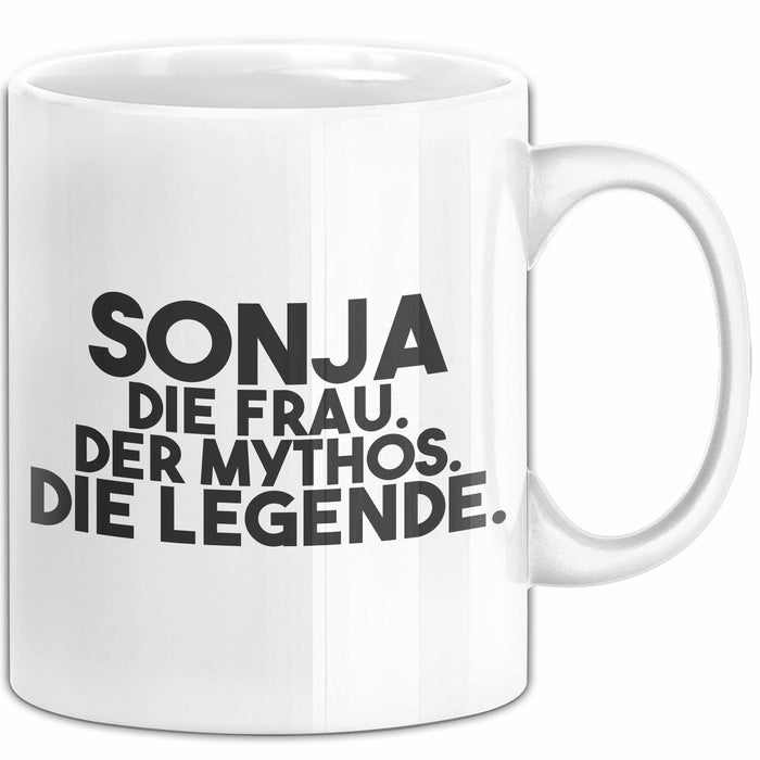 Sonja Tasse Sonja – Die Frau. Der Mythos. Die Legende. Geschenk Weiß Trendation
