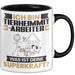 Tierheimmitarbeiter Tasse Geschenk für Tierheimmitarbeiter Geburtstag Lustiger Spruch Kaffee-Becher Was Ist Deine Superkraft Schwarz Trendation