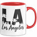 Los Angeles LA Kalifornien USA Tasse Geschenk Lustige Geschenkidee Spruch Rot Trendation