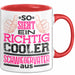 Schwiegervater Tasse Geschenk So Sieht Ein Richtig Cooler Schwiegerpapa Aus Becher Rot Trendation