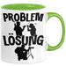 Fotograf Tasse Geschenk für Fotograf Männer Geschenkidee Problem und Lösung Fotografieren Grün Trendation